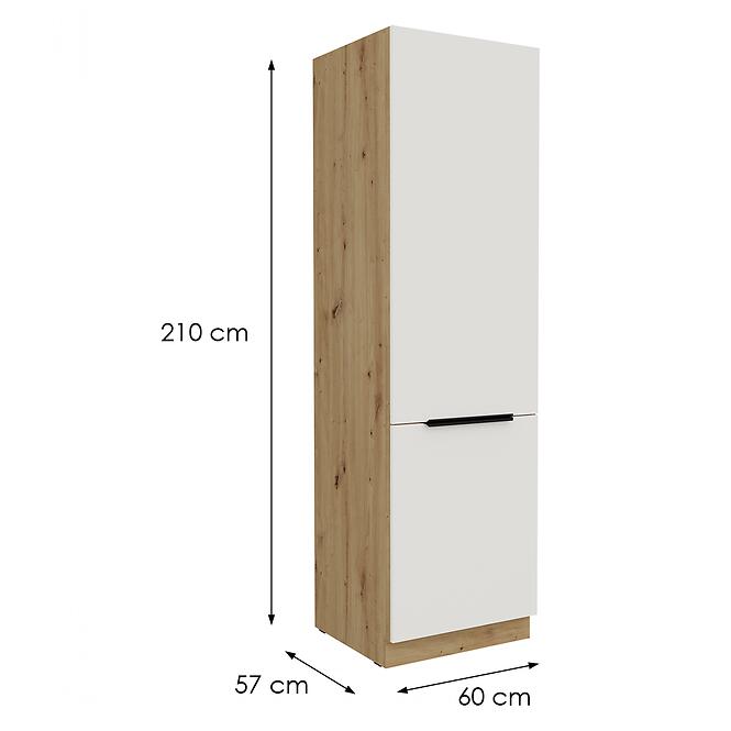 Kuchynská skrinka Aria-Wh/Ar Anti Fingerprint 60dk-210 2f