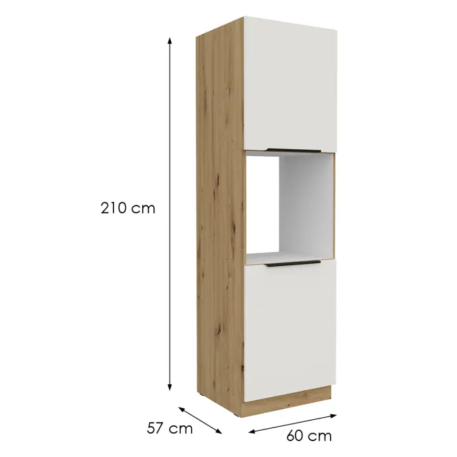 Kuchynská skrinka Aria-Wh/Ar Anti Fingerprint 60dp-210 2f