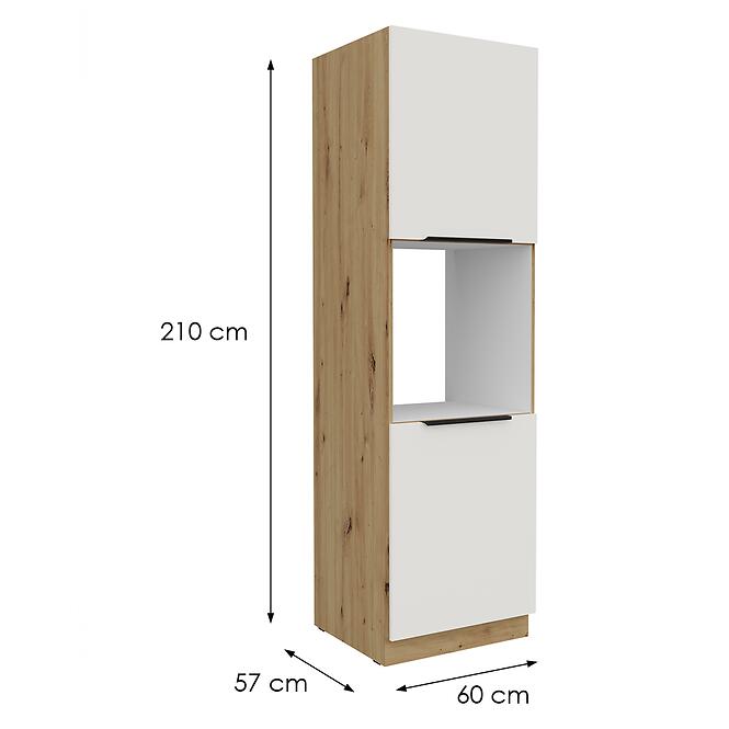 Kuchynská skrinka Aria-Wh/Ar Anti Fingerprint 60dp-210 2f