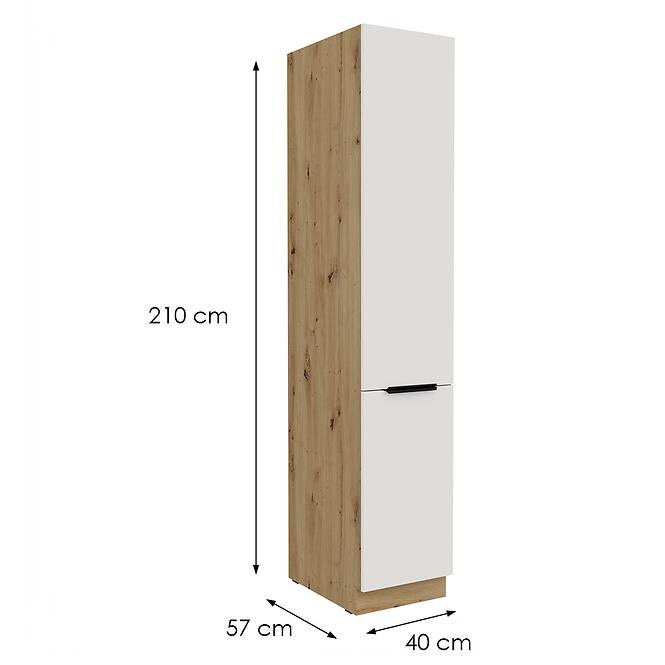 Kuchynská skrinka Aria-Wh/Ar Anti Fingerprint 40dk-210 2f,2