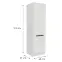 Kuchynská skrinka Aria-Wh/Wh Anti Fingerprint 60dk-210 2f,2