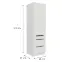Kuchynská skrinka Aria-Wh/Wh Anti Fingerprint 60dks-210 1f 3s,2