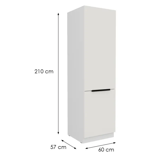 Kuchynská skrinka Aria-Wh/Wh Anti Fingerprint 60lo-210 2f