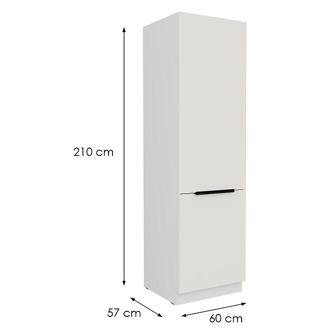 Kuchynská skrinka Aria-Wh/Wh Anti Fingerprint 60lo-210 2f,2