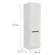 Kuchynská skrinka Aria-Wh/Wh Anti Fingerprint 60lo-210 2f,2