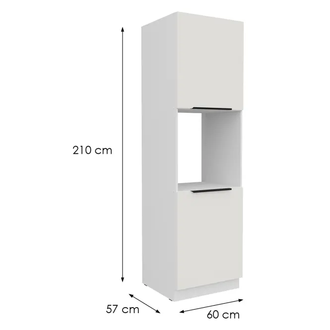Kuchynská skrinka Aria-Wh/Wh Anti Fingerprint 60dp-210 2f