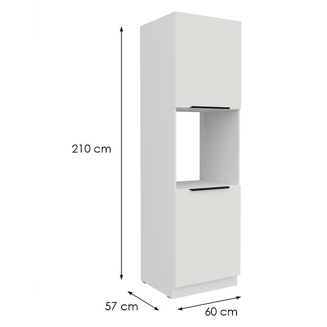 Kuchynská skrinka Aria-Wh/Wh Anti Fingerprint 60dp-210 2f