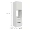 Kuchynská skrinka Aria-Wh/Wh Anti Fingerprint 60dps-210 1f 3s,2