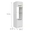 Kuchynská skrinka Aria-Wh/Wh Anti Fingerprint 60dpm-210 2f,2