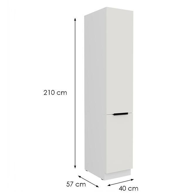Kuchynská skrinka Aria-Wh/Wh Anti Fingerprint 40dk-210 2f,2