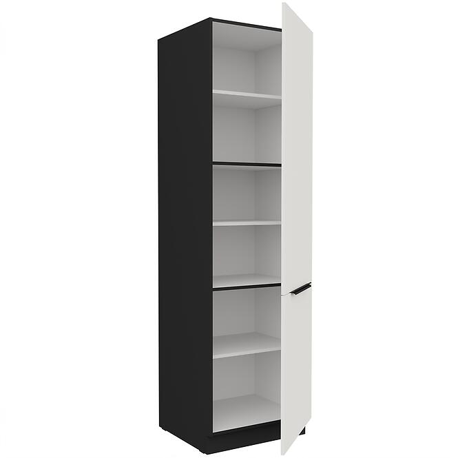 Kuchynská skrinka Aria-Wh/Bl Anti Fingerprint 60dk-210 2f