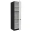 Kuchynská skrinka Aria-Wh/Bl Anti Fingerprint 60dk-210 2f,3