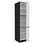 Kuchynská skrinka Aria-Wh/Bl Anti Fingerprint 60dk-210 2f,3