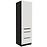 Kuchynská skrinka Aria-Wh/Bl Anti Fingerprint 60dks-210 1f 3s