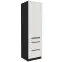Kuchynská skrinka Aria-Wh/Bl Anti Fingerprint 60dks-210 1f 3s