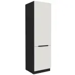 Kuchynská skrinka Aria-Wh/Bl Anti Fingerprint 60lo-210 2f