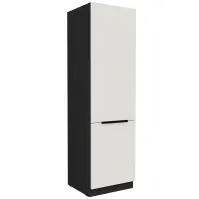 Kuchynská skrinka Aria-Wh/Bl Anti Fingerprint 60lo-210 2f