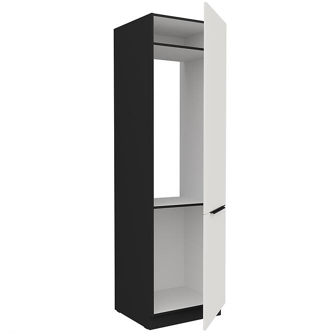 Kuchynská skrinka Aria-Wh/Bl Anti Fingerprint 60lo-210 2f,3