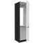Kuchynská skrinka Aria-Wh/Bl Anti Fingerprint 60lo-210 2f,3