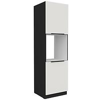 Kuchynská skrinka Aria-Wh/Bl Anti Fingerprint 60dp-210 2f