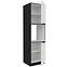 Kuchynská skrinka Aria-Wh/Bl Anti Fingerprint 60dp-210 2f,3
