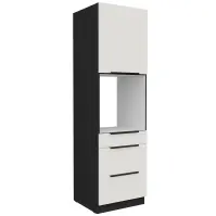 Kuchynská skrinka Aria-Wh/Bl Anti Fingerprint 60dps-210 1f 3s