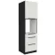 Kuchynská skrinka Aria-Wh/Bl Anti Fingerprint 60dps-210 1f 3s