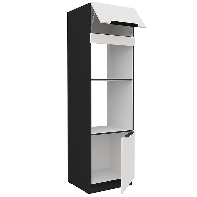 Kuchynská skrinka Aria-Wh/Bl Anti Fingerprint 60dpm-210 2f