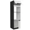 Kuchynská skrinka Aria-Wh/Bl Anti Fingerprint 60dpm-210 2f,3