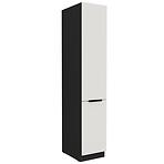 Kuchynská skrinka Aria-Wh/Bl Anti Fingerprint 40dk-210 2f