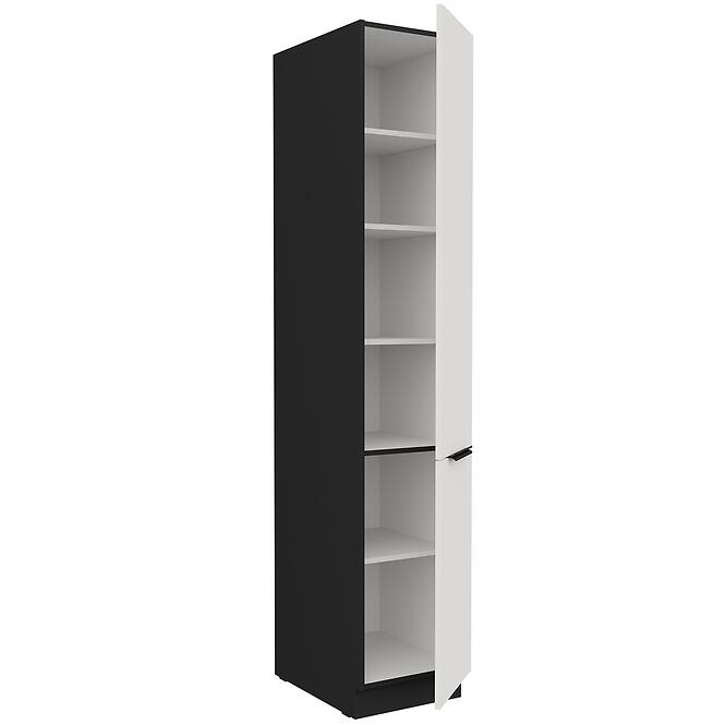 Kuchynská skrinka Aria-Wh/Bl Anti Fingerprint 40dk-210 2f