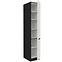 Kuchynská skrinka Aria-Wh/Bl Anti Fingerprint 40dk-210 2f,3