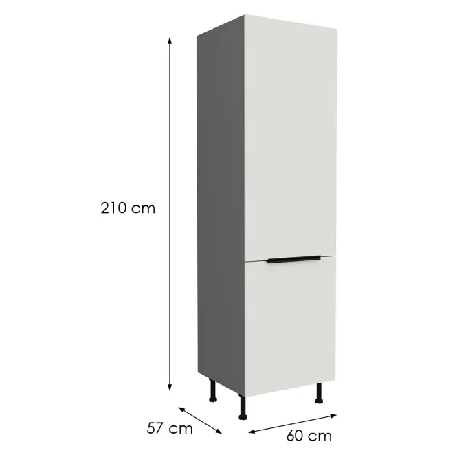 Kuchynská skrinka Aria-Wh/Ant Anti Fingerprint 60dk-215 2f
