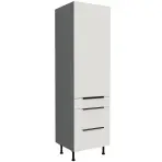 Kuchynská skrinka Aria-Wh/Ant Anti Fingerprint 60dks-215 1f 3s