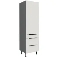 Kuchynská skrinka Aria-Wh/Ant Anti Fingerprint 60dks-215 1f 3s