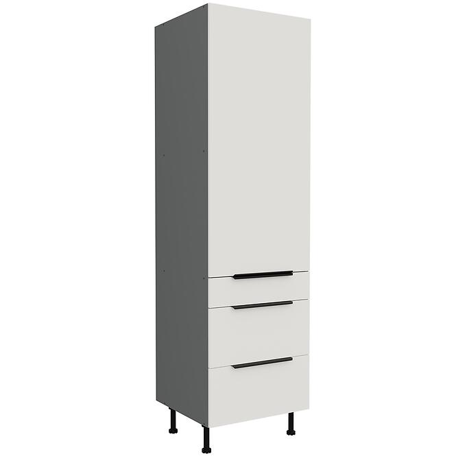 Kuchynská skrinka Aria-Wh/Ant Anti Fingerprint 60dks-215 1f 3s