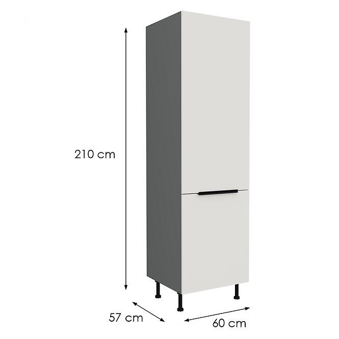 Kuchynská skrinka Aria-Wh/Ant Anti Fingerprint 60lo-215 2f