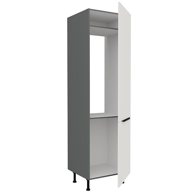 Kuchynská skrinka Aria-Wh/Ant Anti Fingerprint 60lo-215 2f,3