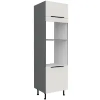 Kuchynská skrinka Aria-Wh/Ant Anti Fingerprint 60dpm-215 2f