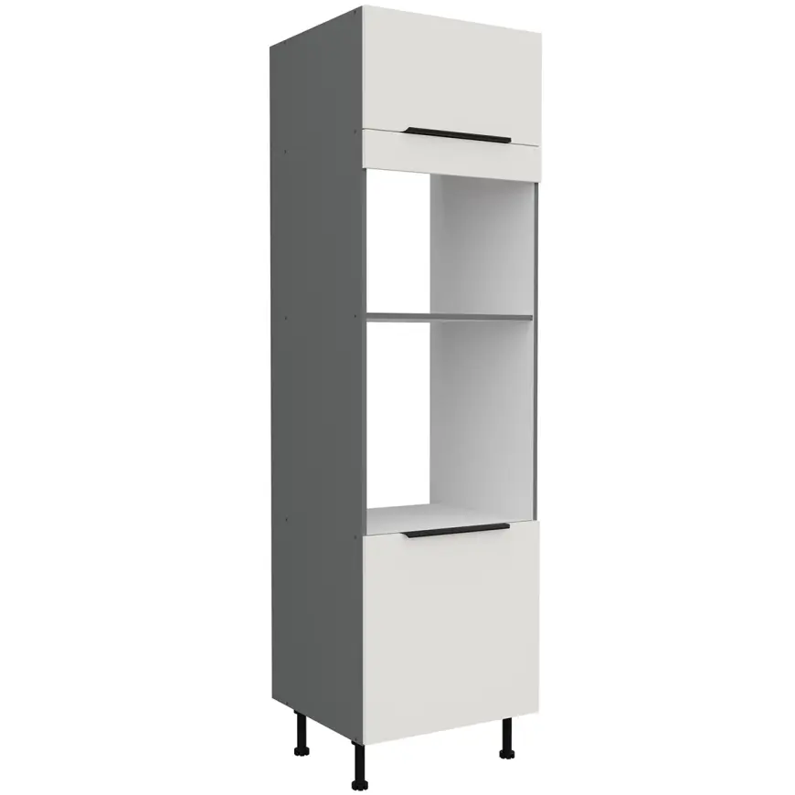 Kuchynská skrinka Aria-Wh/Ant Anti Fingerprint 60dpm-215 2f
