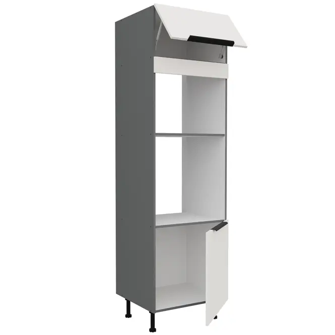Kuchynská skrinka Aria-Wh/Ant Anti Fingerprint 60dpm-215 2f,3