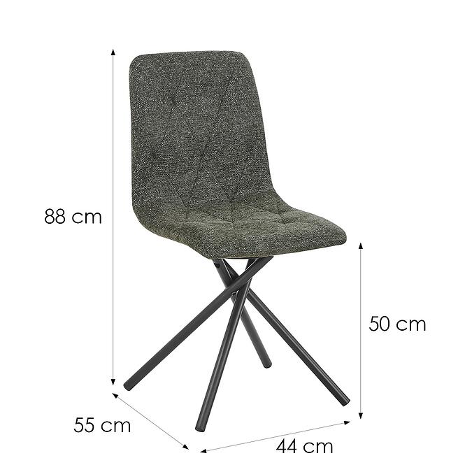 Stolička Luna tmavozelená Raven 78,2