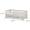 Posteľ Softi 90x200 cashmere,2