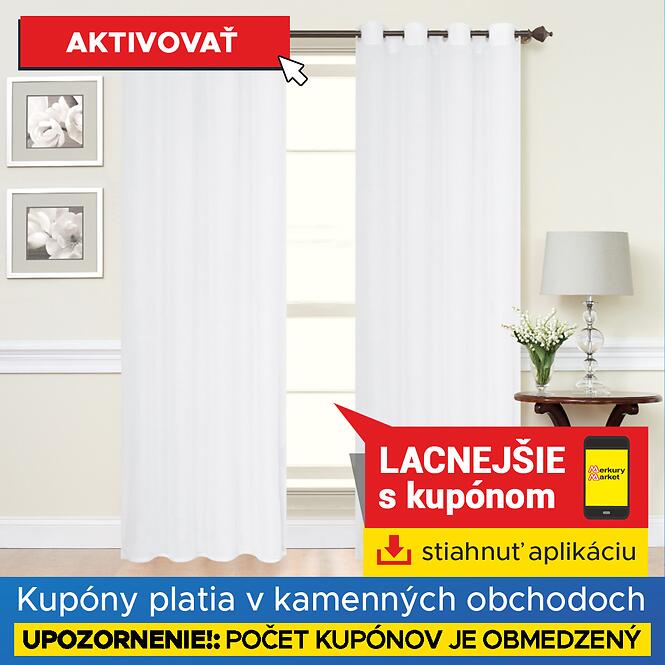 Záclona na krúžkoch KLARA 140x260 (SK)