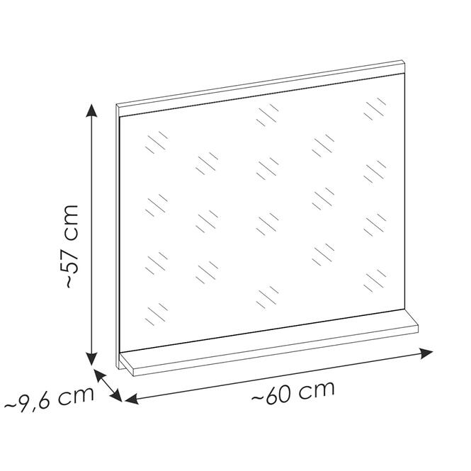 Zrkadlo Nova 60 Dub,5