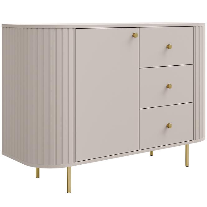 Komoda Ovalio 813 1f 3s Pieskovo-Béžová,2