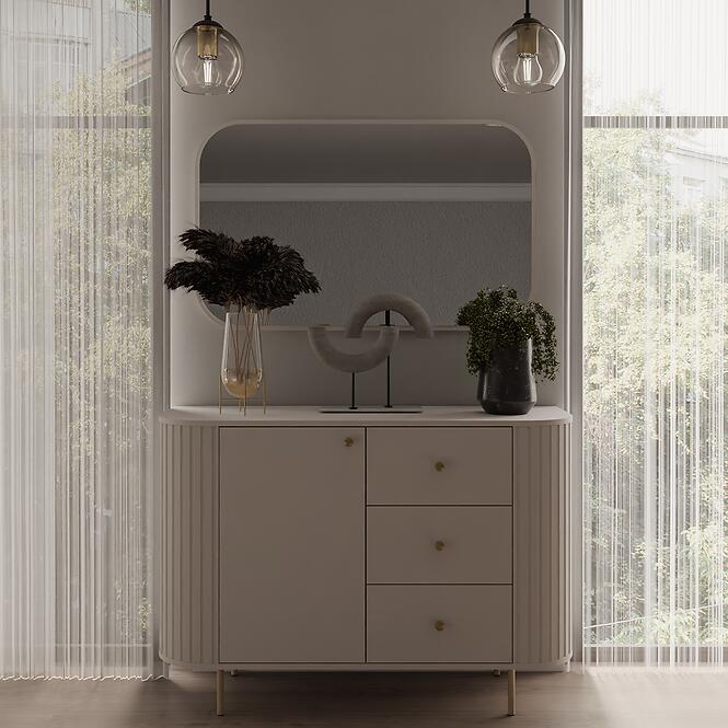 Komoda Ovalio 813 1f 3s Pieskovo-Béžová,8