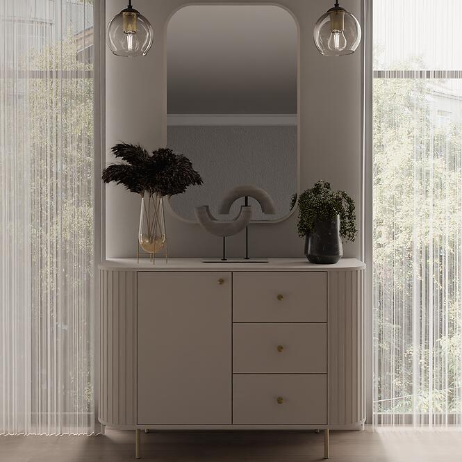 Komoda Ovalio 813 1f 3s Pieskovo-Béžová,9