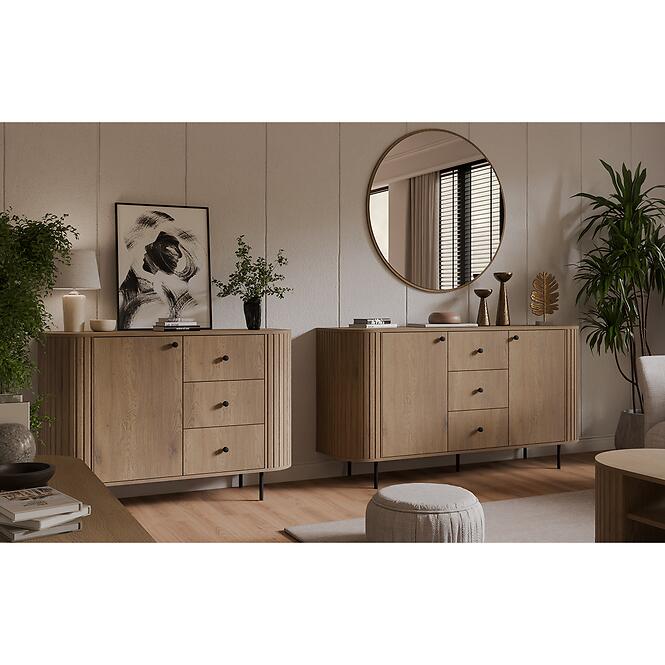 Komoda Ovalio 813  1f 3s Dub Cremona,10