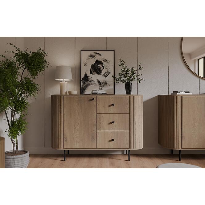 Komoda Ovalio 813  1f 3s Dub Cremona,12